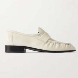 The Row Ivory Leather Loafer NWT